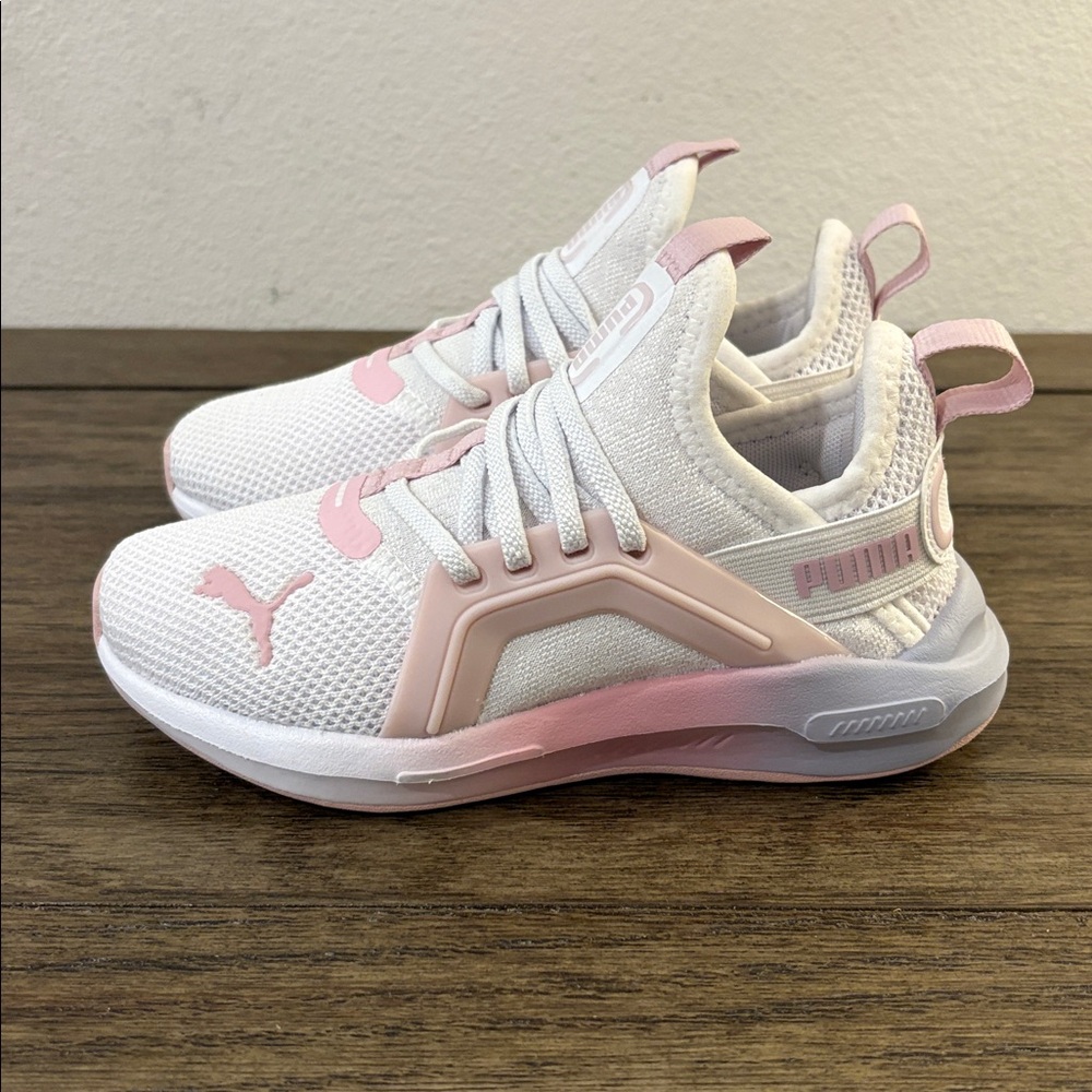NEW [Puma] Soft Enzo 5 Rose Little Kids Athletic Sneakers Girls Youth Sz 11 - Picture 6 of 12